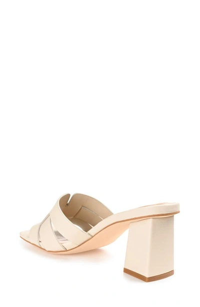 Journee Collection Renatta Mule Sandal In Off White