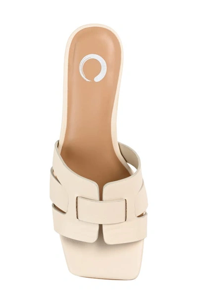 Journee Collection Renatta Mule Sandal In Off White
