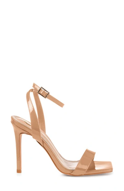 Journee Collection Dorian Ankle Strap Stiletto Sandal In Mocha