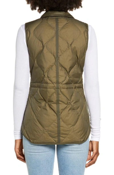 The North Face Westcliffe Water Repellent Down Vest In New Taupe Green