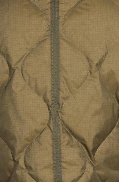 The North Face Westcliffe Water Repellent Down Vest In New Taupe Green