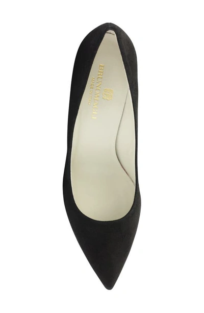 Bruno Magli Telma Pointed Toe Pump In Black Suede