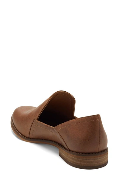 Lucky Brand Ellopy Womens Leather Almond Toe Loafers In Ginger