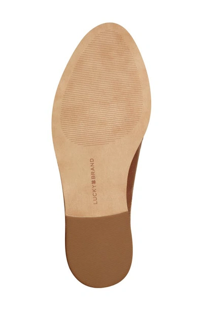 Lucky Brand Ellopy Womens Leather Almond Toe Loafers In Ginger