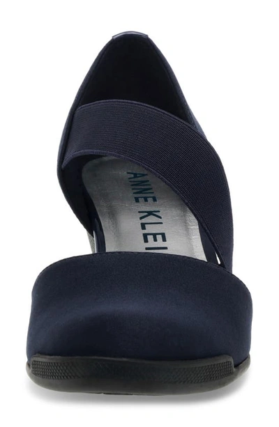 Anne Klein Tara Wedge Pump In Navy Multi