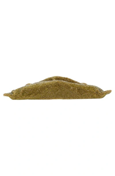 Cult Gaia Hera Nano Knotted Embellished Shoulder Bag In Fatigue