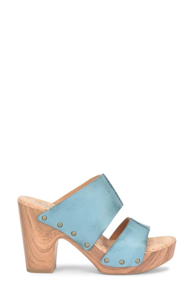 Shop Kork-ease Darra Slide Sandal In Turquoise F/ G
