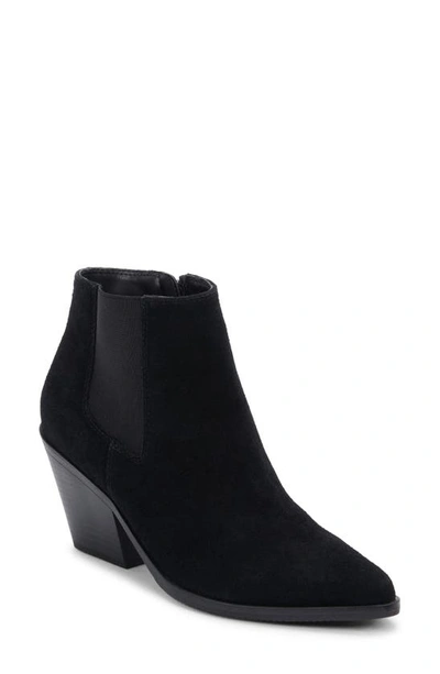 Shop Blondo Nanite Waterproof Bootie In Black Suede