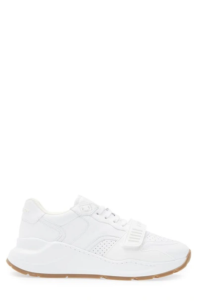 Shop Burberry Ramsey Story 49 Leather Sneaker In Optic White