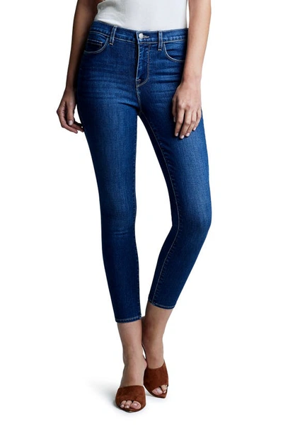 Shop L Agence Margot High Waist Crop Skinny Jeans In Byers