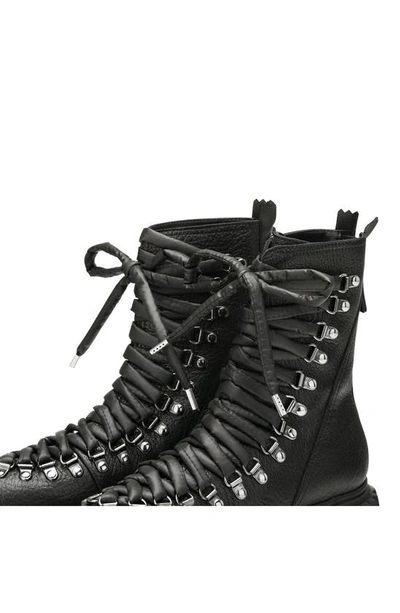 Shop Agl Attilio Giusti Leombruni Dromo Lace-up Combat Boot In Black