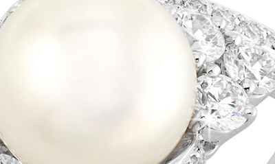 Mikimoto Classic Pearl & Diamond Ring In 18kw