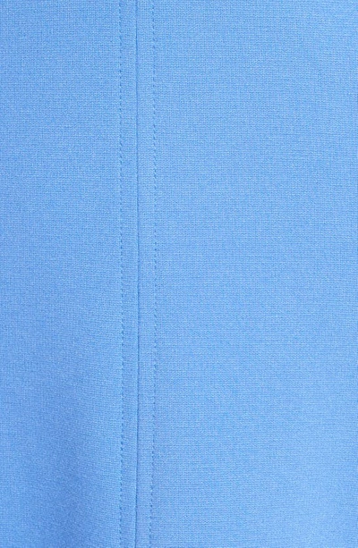 Eliza J Seamed Fit & Flare Dress In Blue