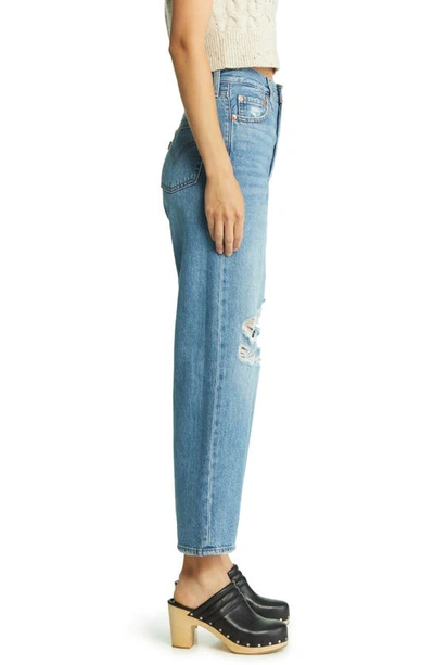 Shop Levi's Ribcage Ripped Ankle Straight Leg Jeans In After Love
