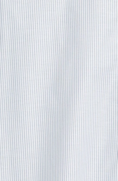 Cutter & Buck Classic Fit Stripe Stretch Oxford Shirt In Light Blue