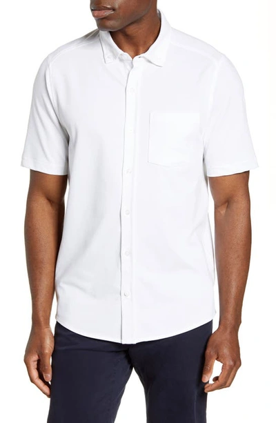 Shop Cutter & Buck Reach Short Sleeve Oxford Button-down Shirt In White