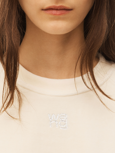 Shop Alexander Wang White Sweatshirt With Logo