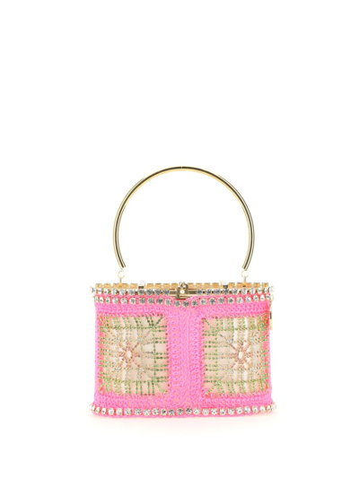 Shop Rosantica Holli Macramé Bag In Pink