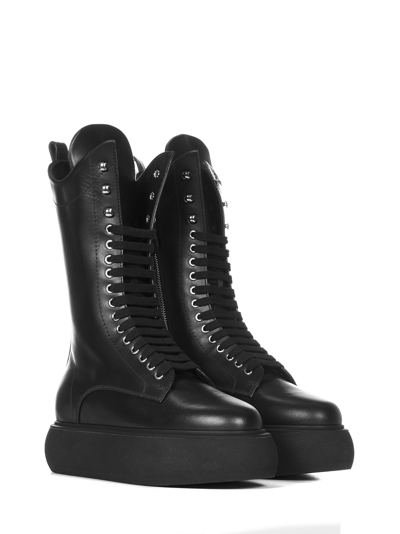 Shop Attico The  Selene Boots In Black