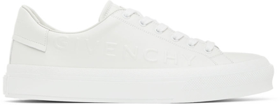 Shop Givenchy White City Sport Low-top Sneakers In 100 White