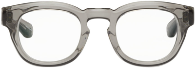 Shop Matsuda Gray M1029 Glasses In Grey Crystal