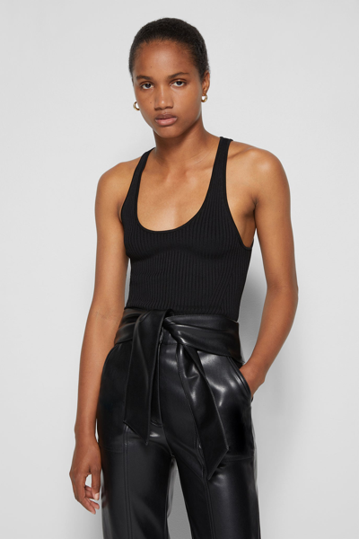 Shop Jonathan Simkhai Signature Cecilia Top In Black