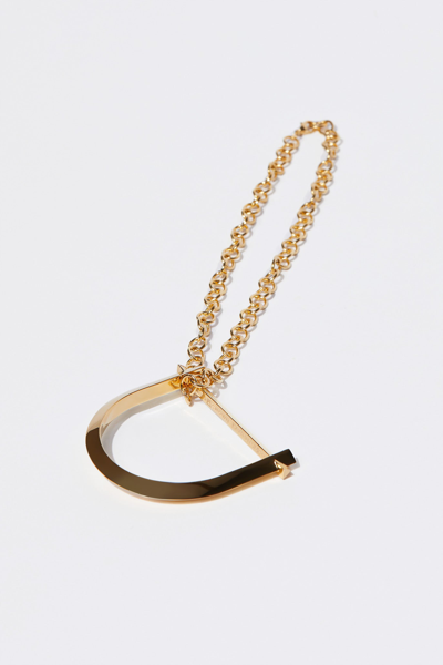 Shop Jonathan Simkhai Arc Ambi Necklace In Gold