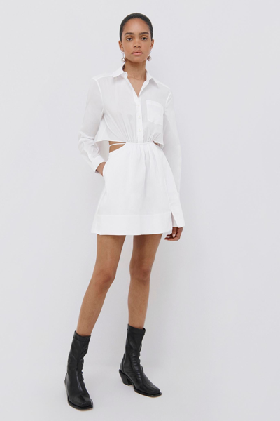Shop Jonathan Simkhai Signature Shaelyn Mini Dress In White