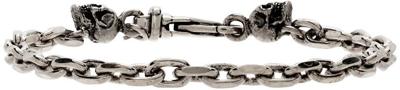 Shop Emanuele Bicocchi Silver Chain Link Bracelet