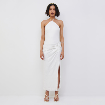 Shop Jonathan Simkhai Devon Linen Dress In White