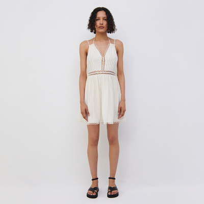 Shop Jonathan Simkhai Trista Summer Lace Mini Dress In White