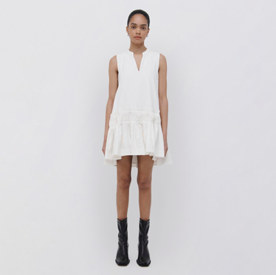 Shop Jonathan Simkhai Myles Mini Dress In Ivory