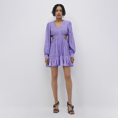 Shop Jonathan Simkhai Londyn Mini Dress In Lavender