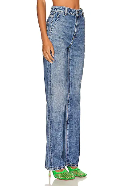 Alexander Wang Stacked High-waist Slim Jeans In Vintage Medium Blue