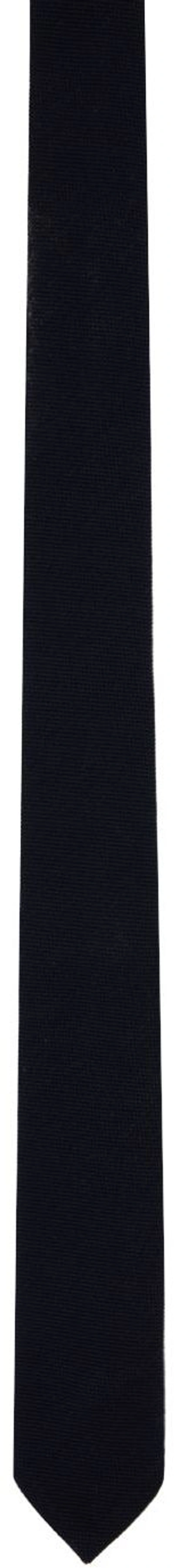 Shop Thom Browne Navy Classic Tie In 415 Navy