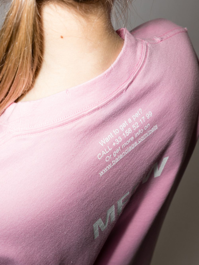 Shop Balenciaga I Love Cats Graphic-print T-shirt In Pink