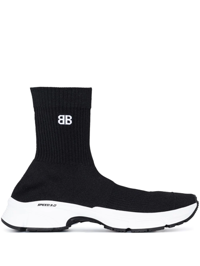 Shop Balenciaga Speed 3.0 Sock-style Sneakers In Black