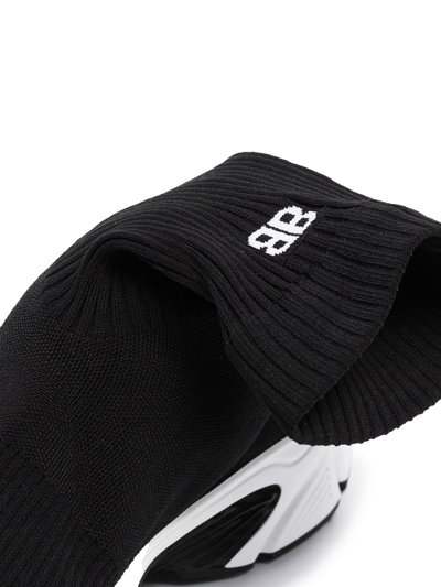 Balenciaga Men's Speed 30 Sock High-top Sneakers In Black