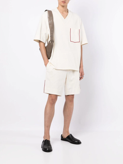 Shop 3.1 Phillip Lim / フィリップ リム Side-stripe Sweatshorts In White