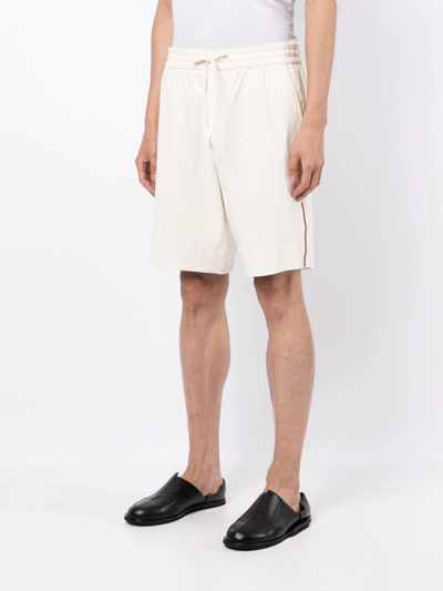 3.1 Phillip Lim Side-stripe Sweatshorts In White