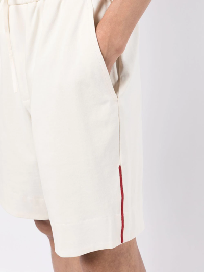 3.1 Phillip Lim Side-stripe Sweatshorts In White