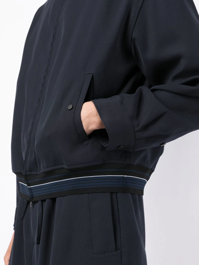 3.1 Phillip Lim Stripe-trim Shirt Jacket In Blue