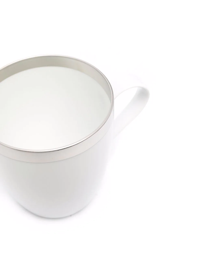 Fürstenberg Treasure Platinum Coup-shaped Coffee Mug In White