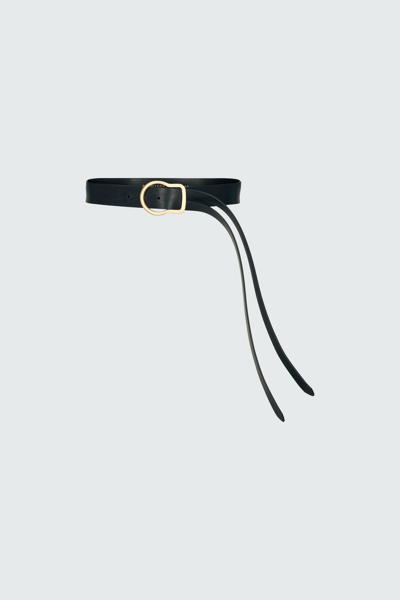 Shop Dorothee Schumacher Smooth Simplicity Belt 4cm In Schwarz