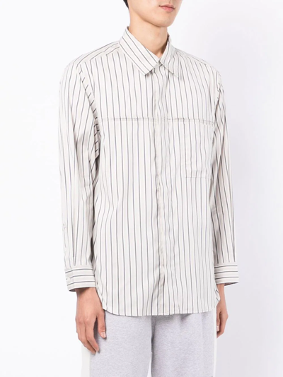3.1 Phillip Lim Men's Relaxed-fit Long-sleeve Shirt In White