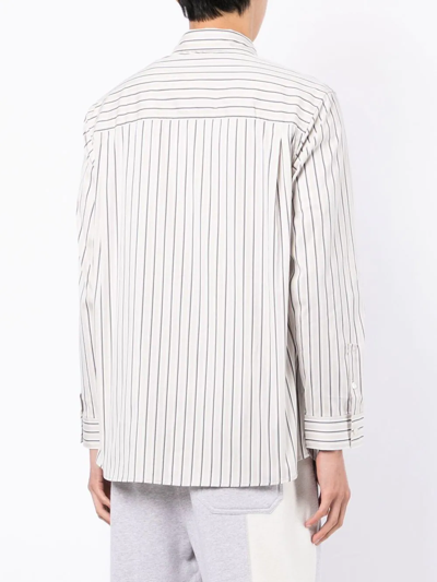 3.1 Phillip Lim Men's Relaxed-fit Long-sleeve Shirt In White