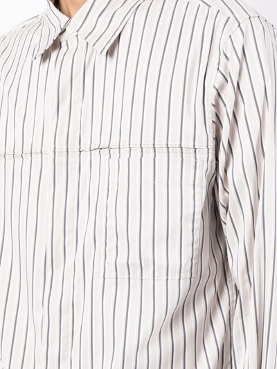 3.1 Phillip Lim Men's Relaxed-fit Long-sleeve Shirt In White