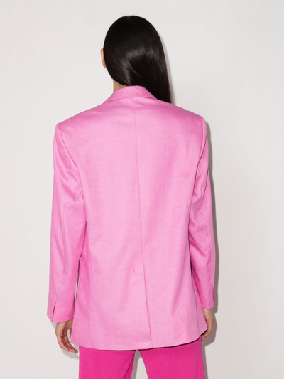 Shop Jacquemus La Veste D'homme Boxy Blazer In Pink