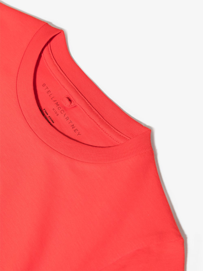 Stella Mccartney Logo-print Cotton T-shirt In Red