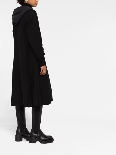 Shop Balenciaga Diy Hooded Coat In 黑色